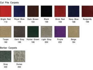 Marine V Carpet Colors