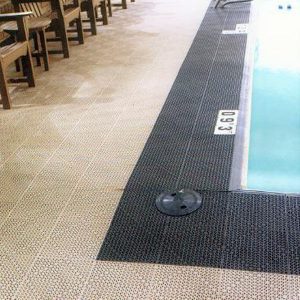 Channel Drainage Tile at Pool