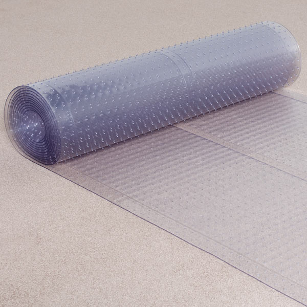 Clear Ribbed Runner Carpet Protector By Allmats Com