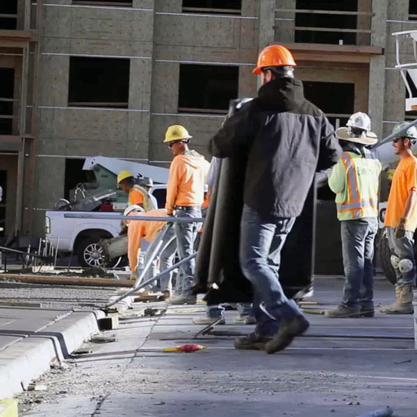 Heated Concrete Curing Blankets