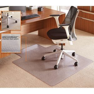 Dimensions Crystal Pane Chair Mat with lip