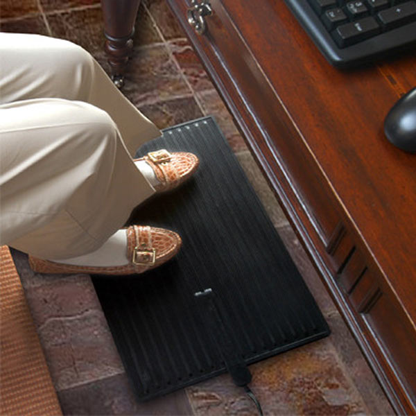 Comfy Foot Warmer keeps feet and toes warm under desks