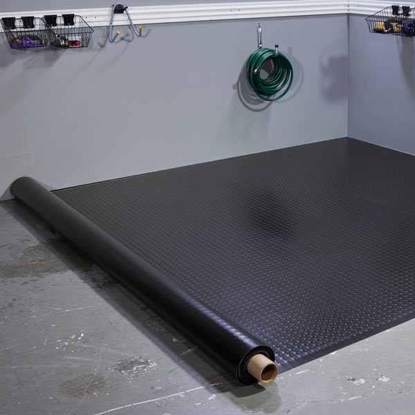 G-Floor 5' x 10' Coin Garage Flooring Cover - Midnight Black