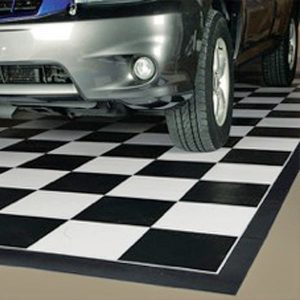 Green Checkered Pattern Car Floor Mats Decor Anti-Slip Universal