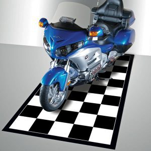 G-Floor Checkerboard Motorcycle Mat