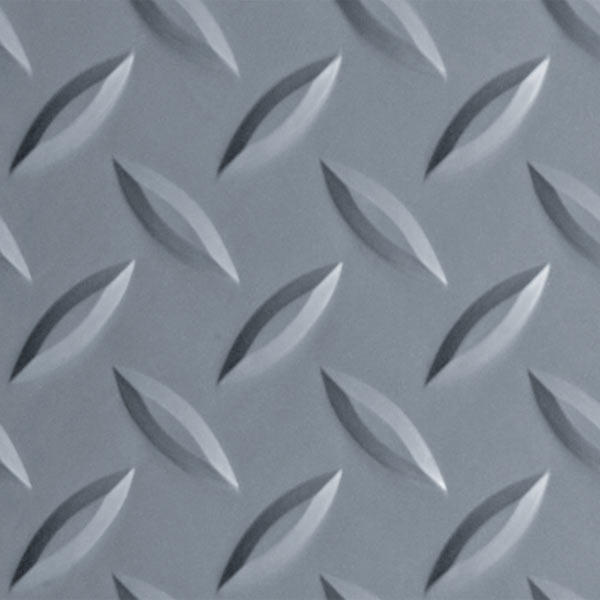 Decorative Embossed Diamond Plate Pattern Prevents Stains RESILIA 3 Feet x 4 Feet Garage Mat Green