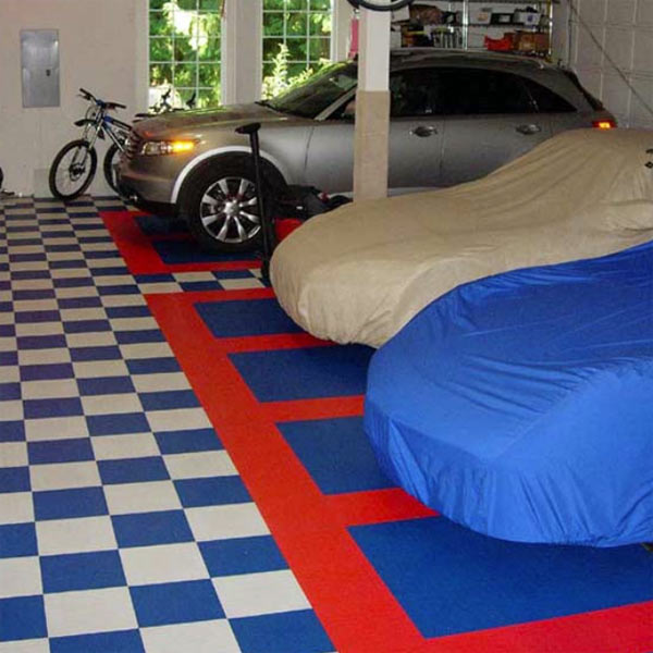 Locktile interlock flooring for garage floors