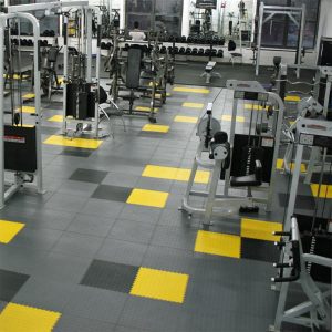 Locktile interlock flooring for gyms