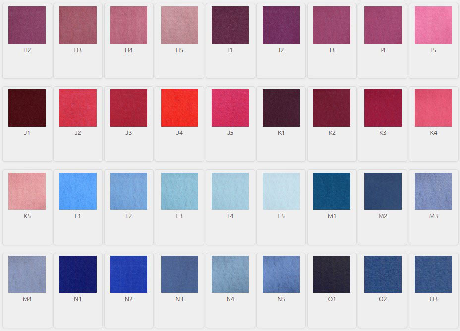 POP Mat Color Palette H2-O3