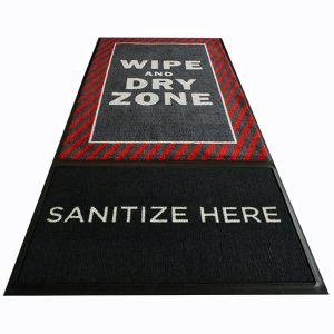 StepWell Sanitizing Mat - Red Safety Border