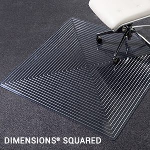 Dimensions Linear Chair Mat Squared